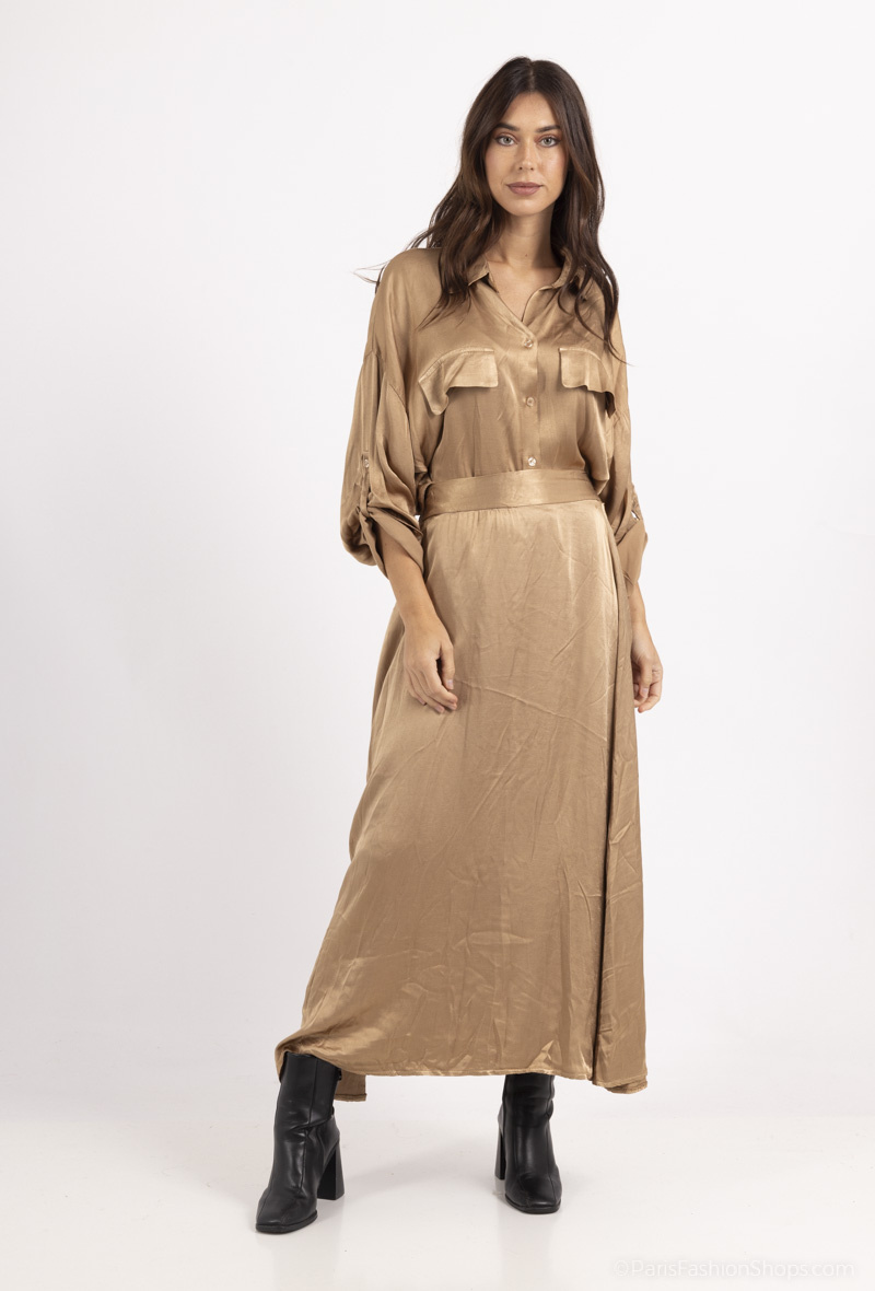 Wholesaler SEVEN SEPT - SATIN SKIRT 100% VISCOSE