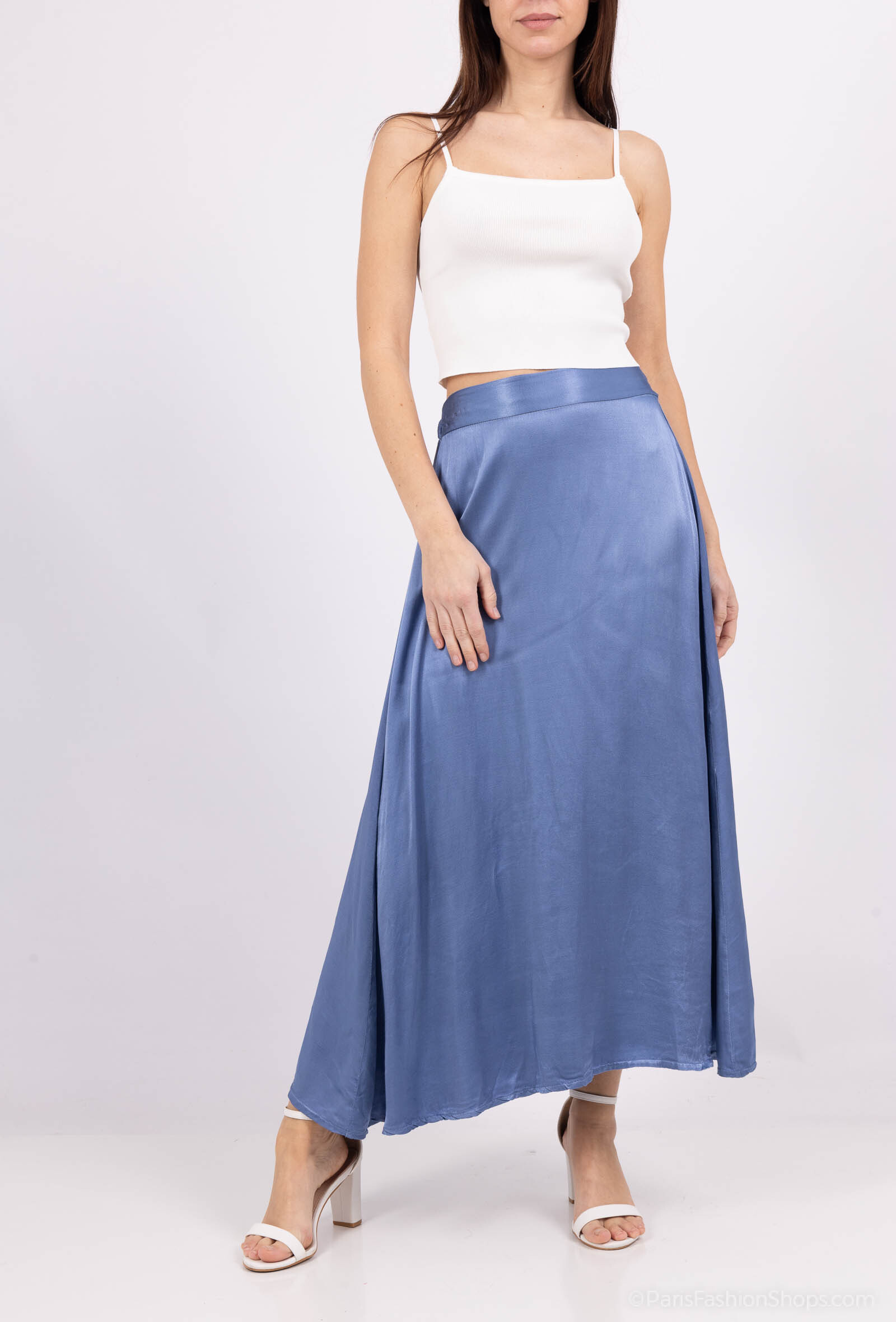 Wholesaler SEVEN SEPT - Satin viscose skirt