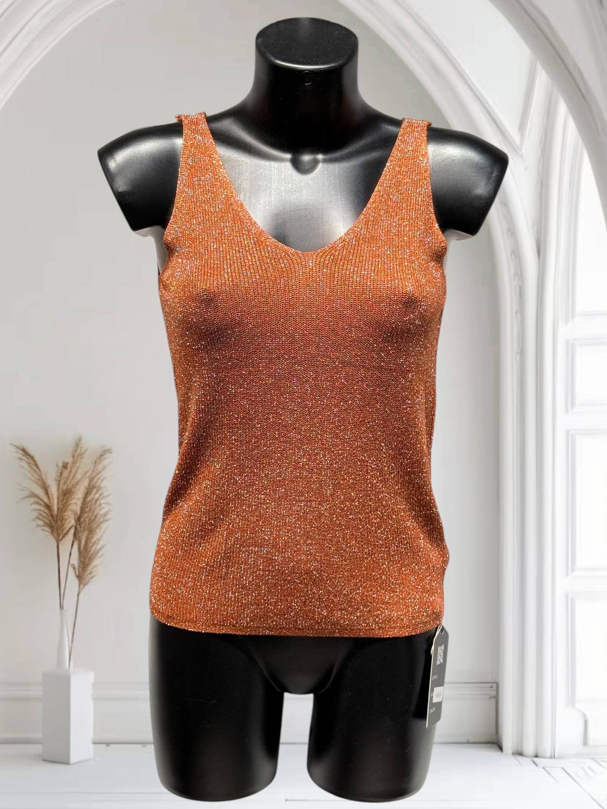 Gilet sans manches femme maille bouclette - FR