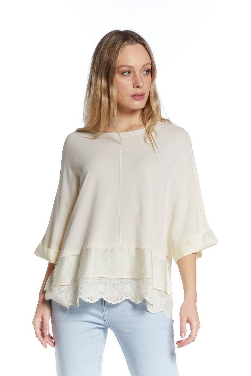 Wholesaler SEVENDAY S.R.L. - Sweater with lace underneath