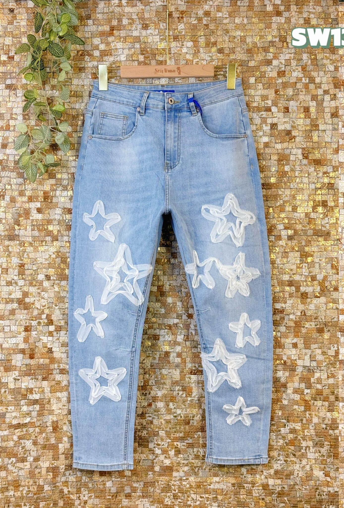 Wholesaler Sexy Woman - Jeans Boyfriend Fit Blue, Original Design, Soft Denim, Streetwear Style