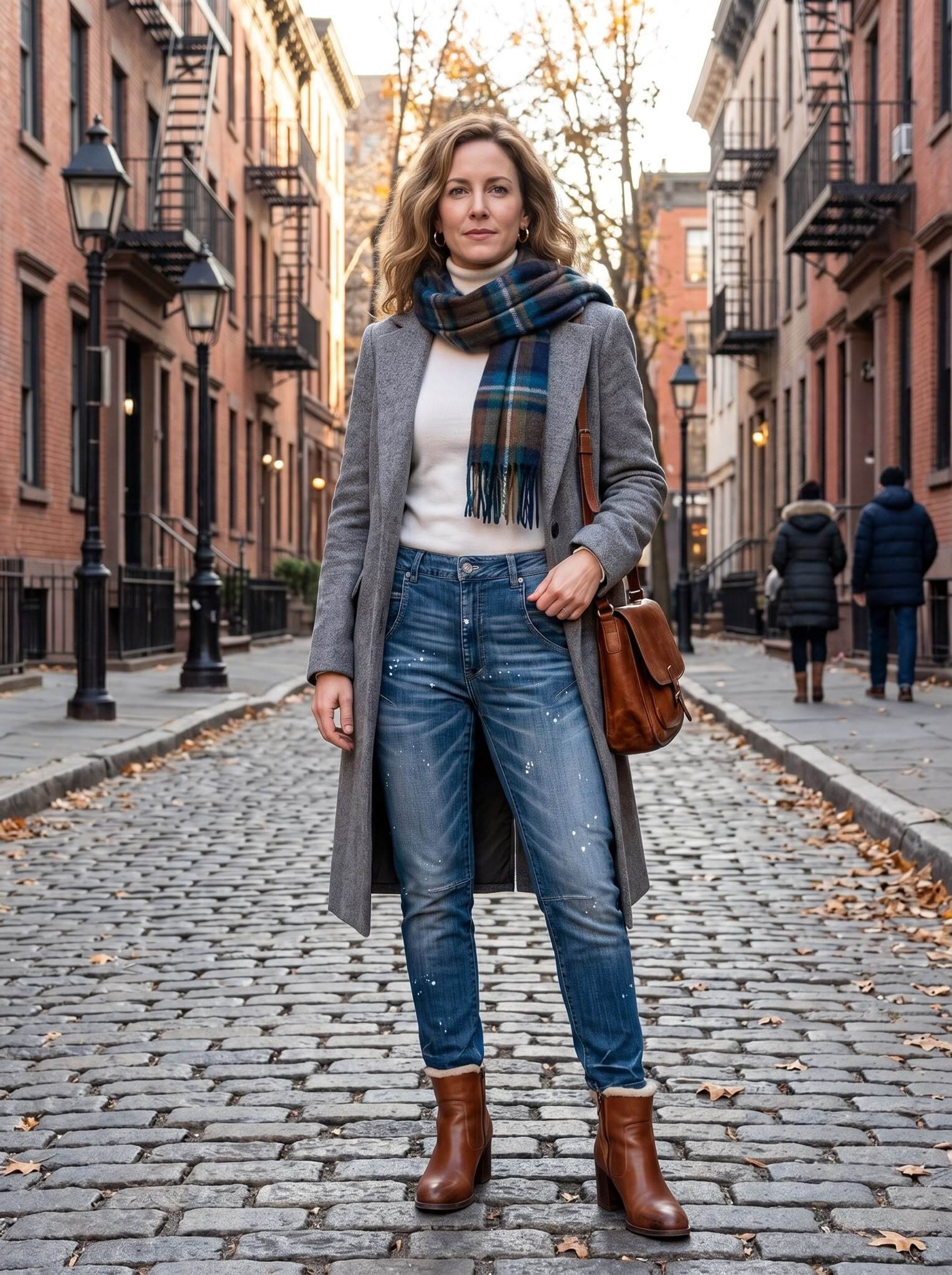 Wholesaler Sexy Woman - New winter style, boyfriend jeans, gradient colors, paint splatter design, trendy and versatile.