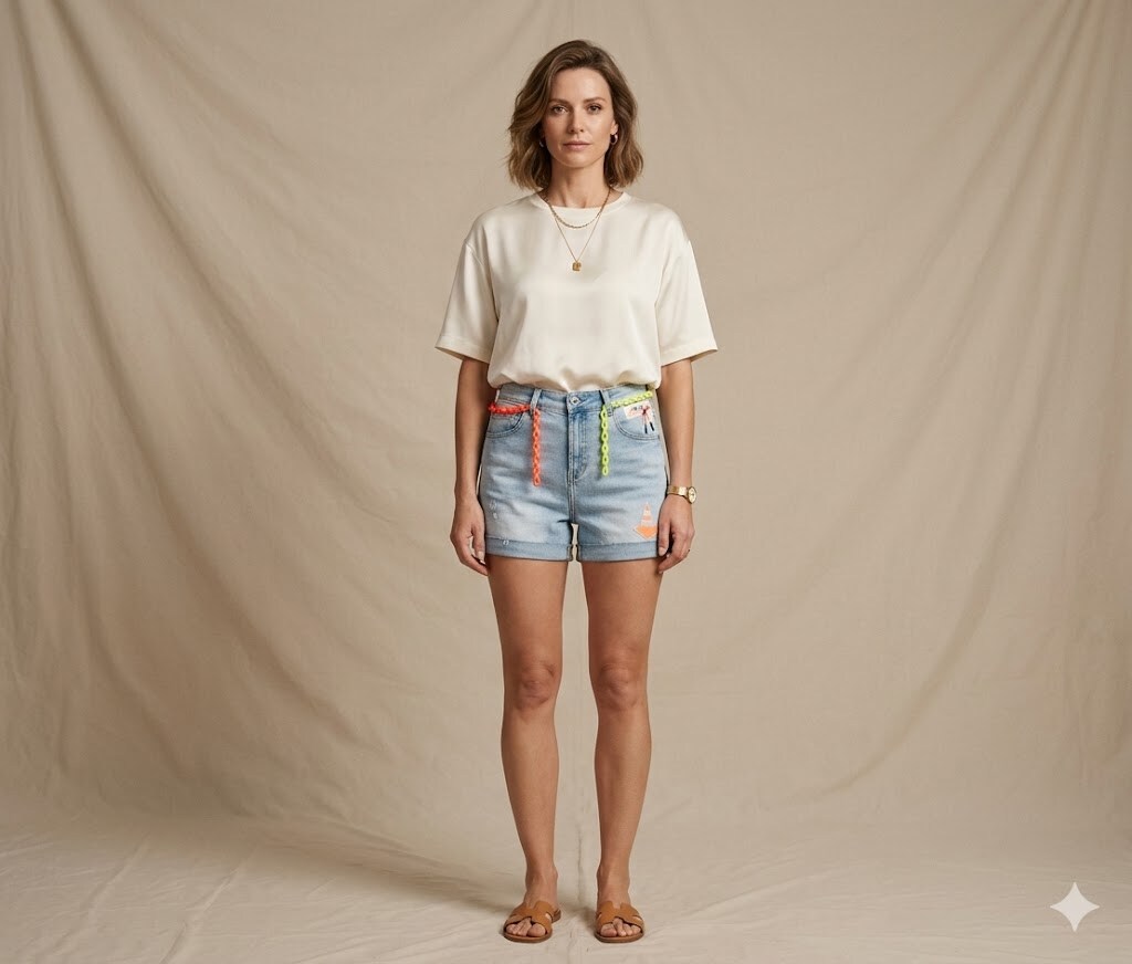 Mayorista Sexy Woman - Un par de shorts de mezclilla en lavado azul claro, con un diseño único, caracterizados por un estilo original y un toque fresco y a la moda.