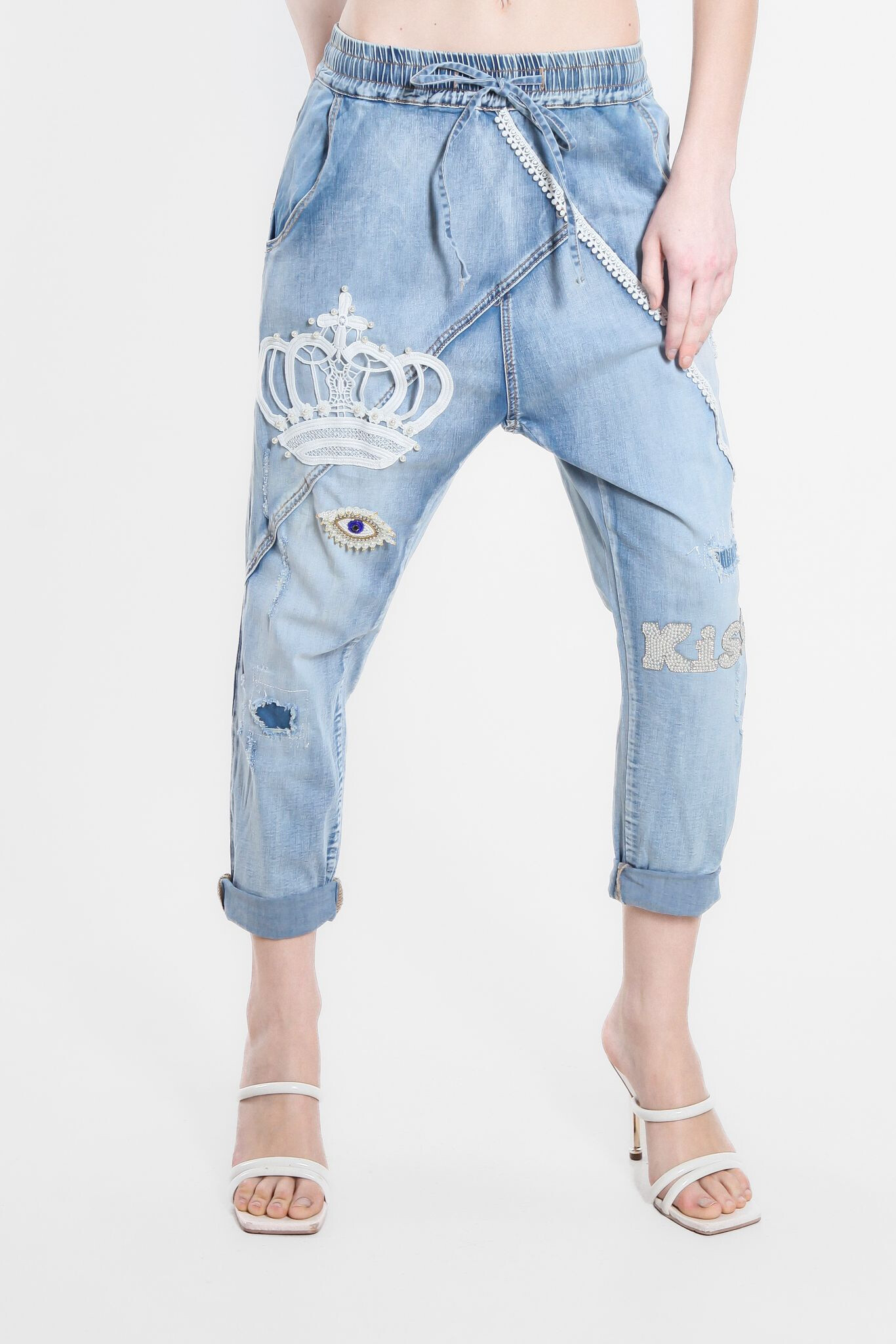 Grossista Sexy Woman - Pantaloni a cavallo basso, jeans