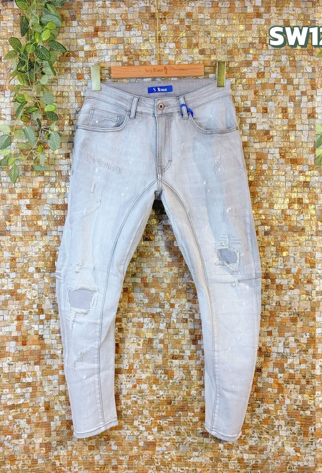 Wholesaler Sexy Woman - Jeans Boyfriend Fit Blue, Original Design, Soft Denim, Streetwear Style