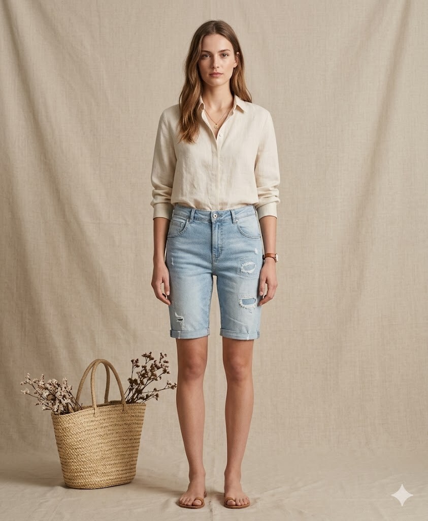 Wholesaler Sexy Woman - Simple and classic shorts with a color gradient and patchwork design, making them unique, elegant, and versatile.