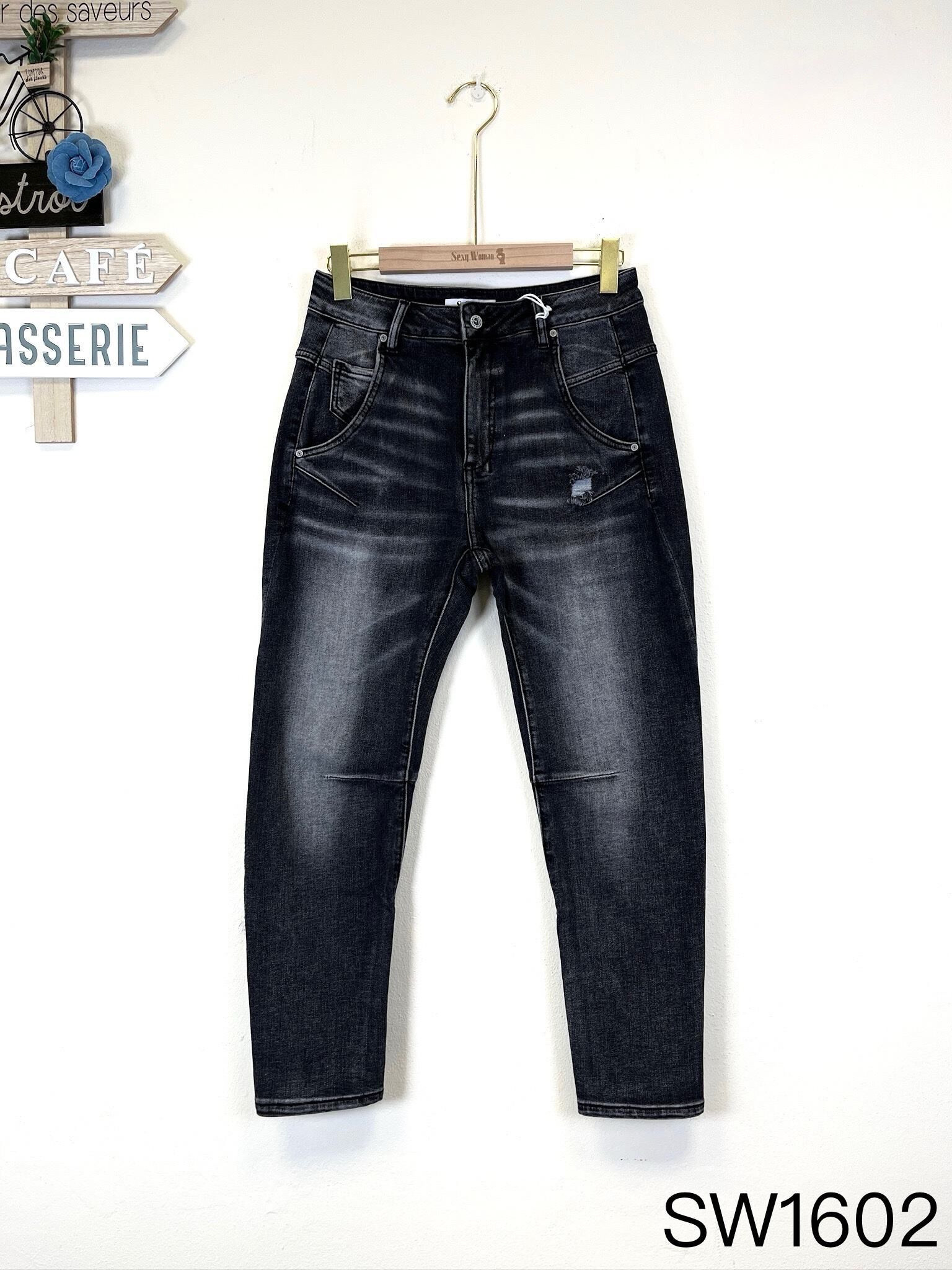 Großhändler Sexy Woman - Neu für den Winter, Hellgraue Boyfriend Fit Jeans, Original Design, Lässige Denim-Hose