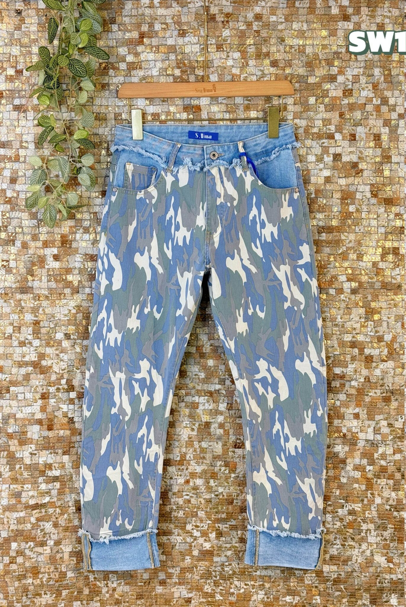 Wholesaler Sexy Woman - Jeans Boyfriend Fit Blue, Original Design, Soft Denim, Streetwear Style