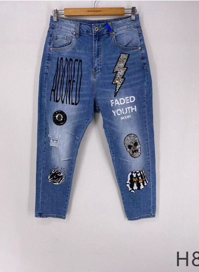 Mayorista Sexy Woman - Jeans Boyfriend Fit Azul, Diseño Original, Denim Suave, Estilo Streetwear