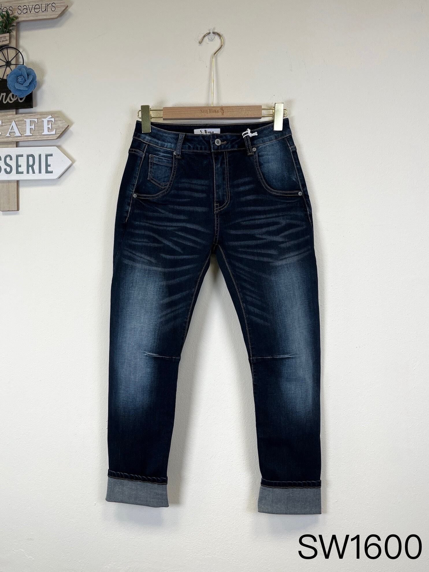 Großhändler Sexy Woman - Neuer Winterstil, Boyfriend-Stil, verblasste Farbe, modisch, vielseitig, lange Jeans