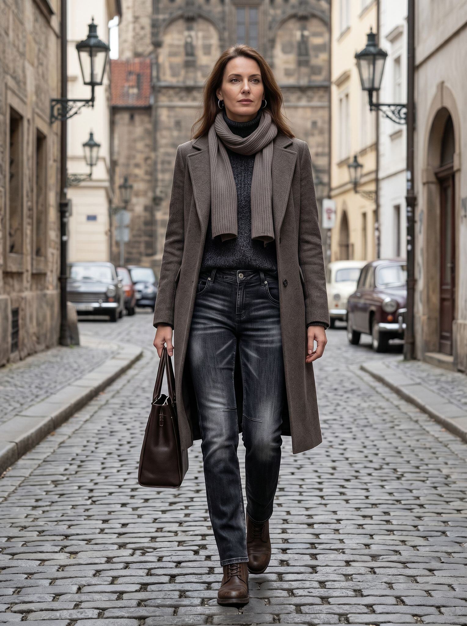 Wholesaler Sexy Woman - New winter style, boyfriend jeans, gradient color, soft fabric, trendy and versatile.