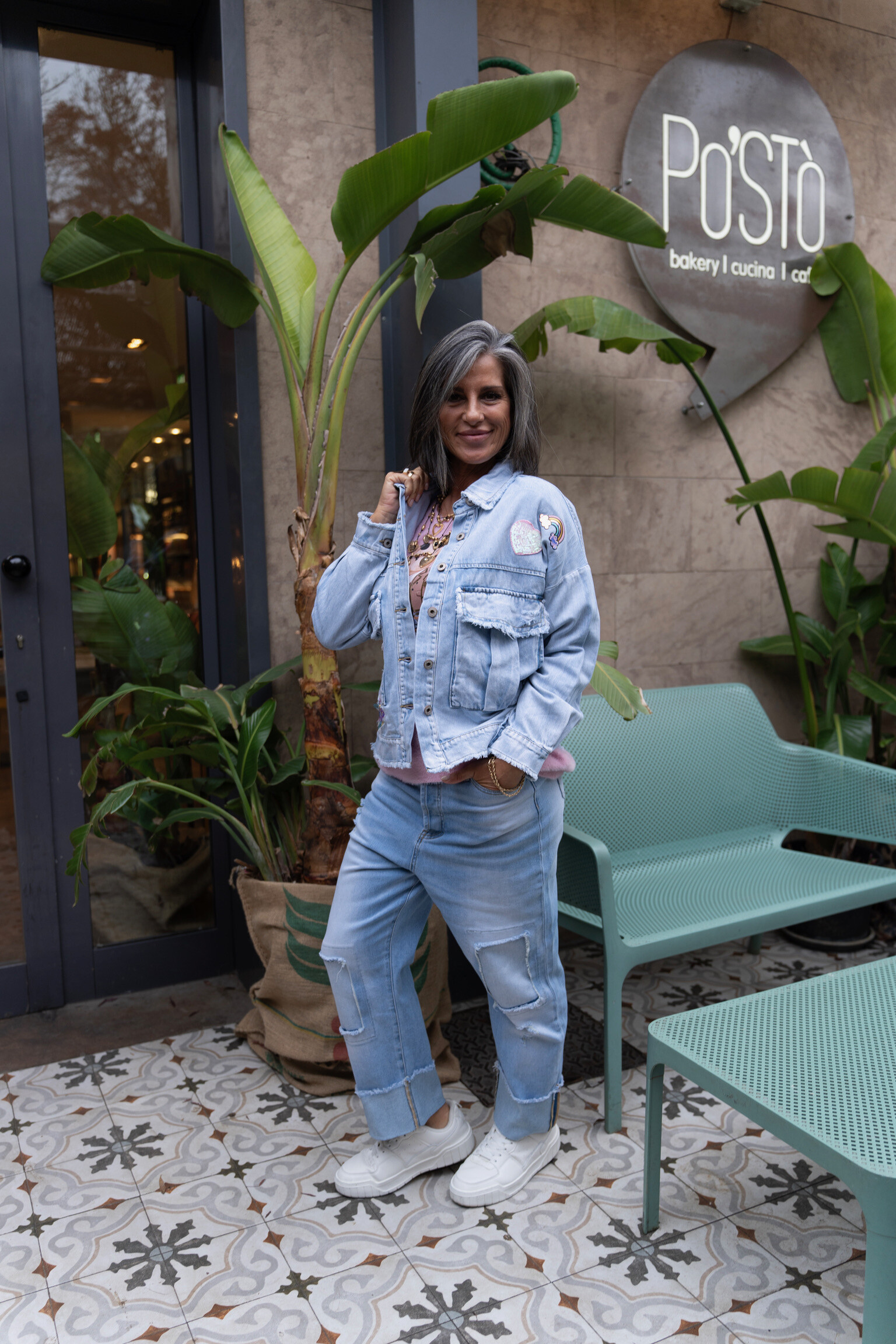 Wholesaler Sexy Woman - Artistic Oversized Spring Casual Denim Jacket with Sequin Fringes