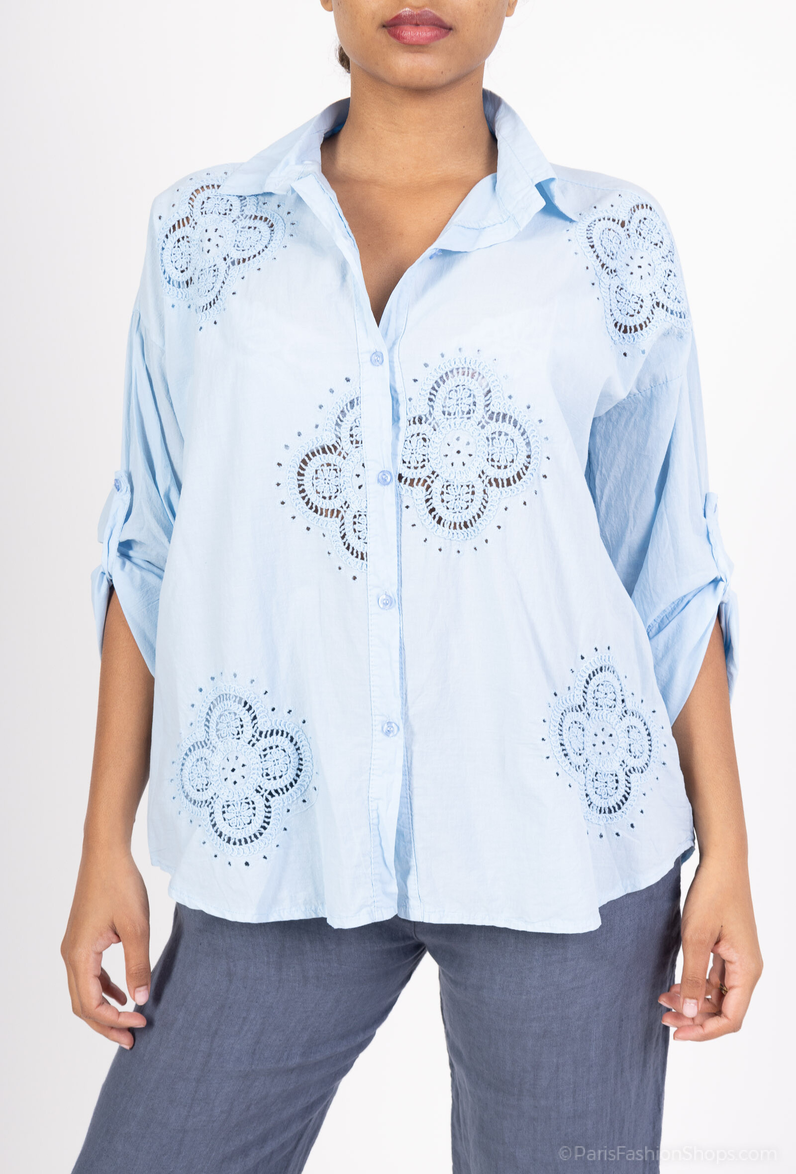 Wholesaler SHYLOH - Cotton embroidery shirt