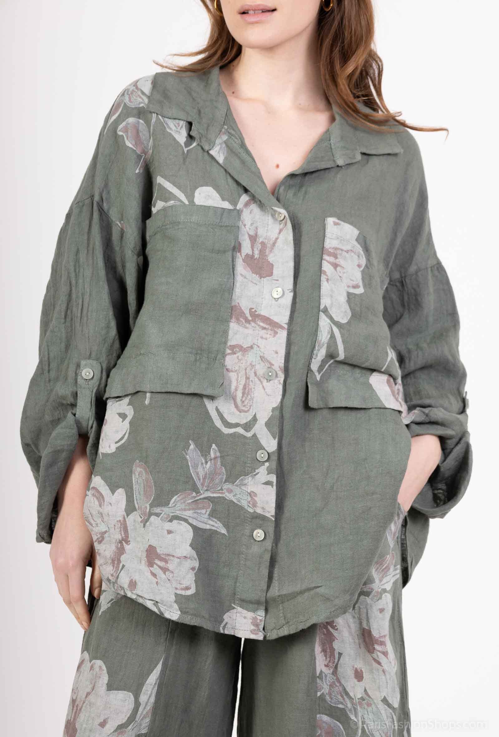 Wholesaler SHYLOH - Printed linen shirt