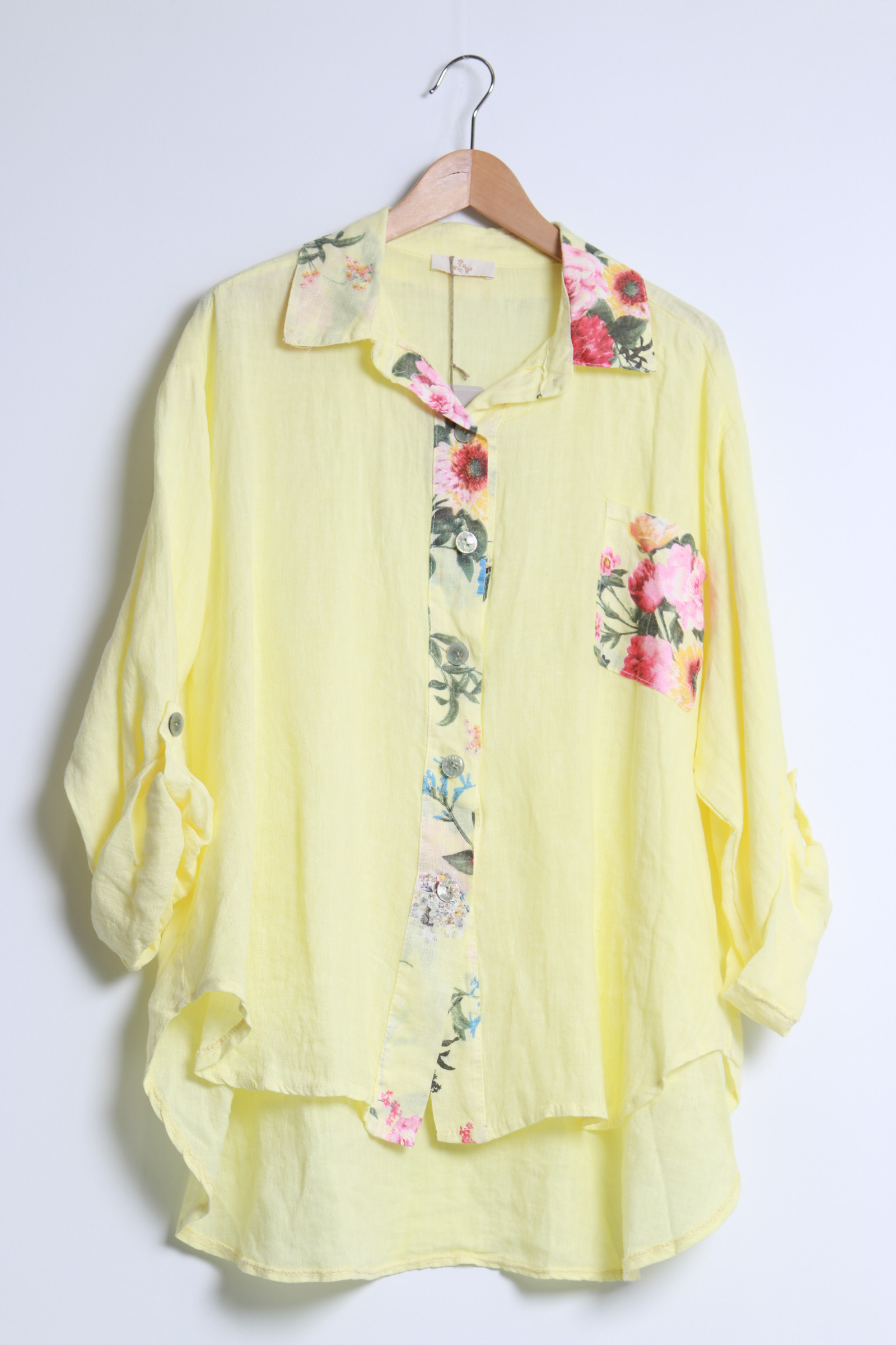 Wholesaler SHYLOH - Linen shirt with floral details