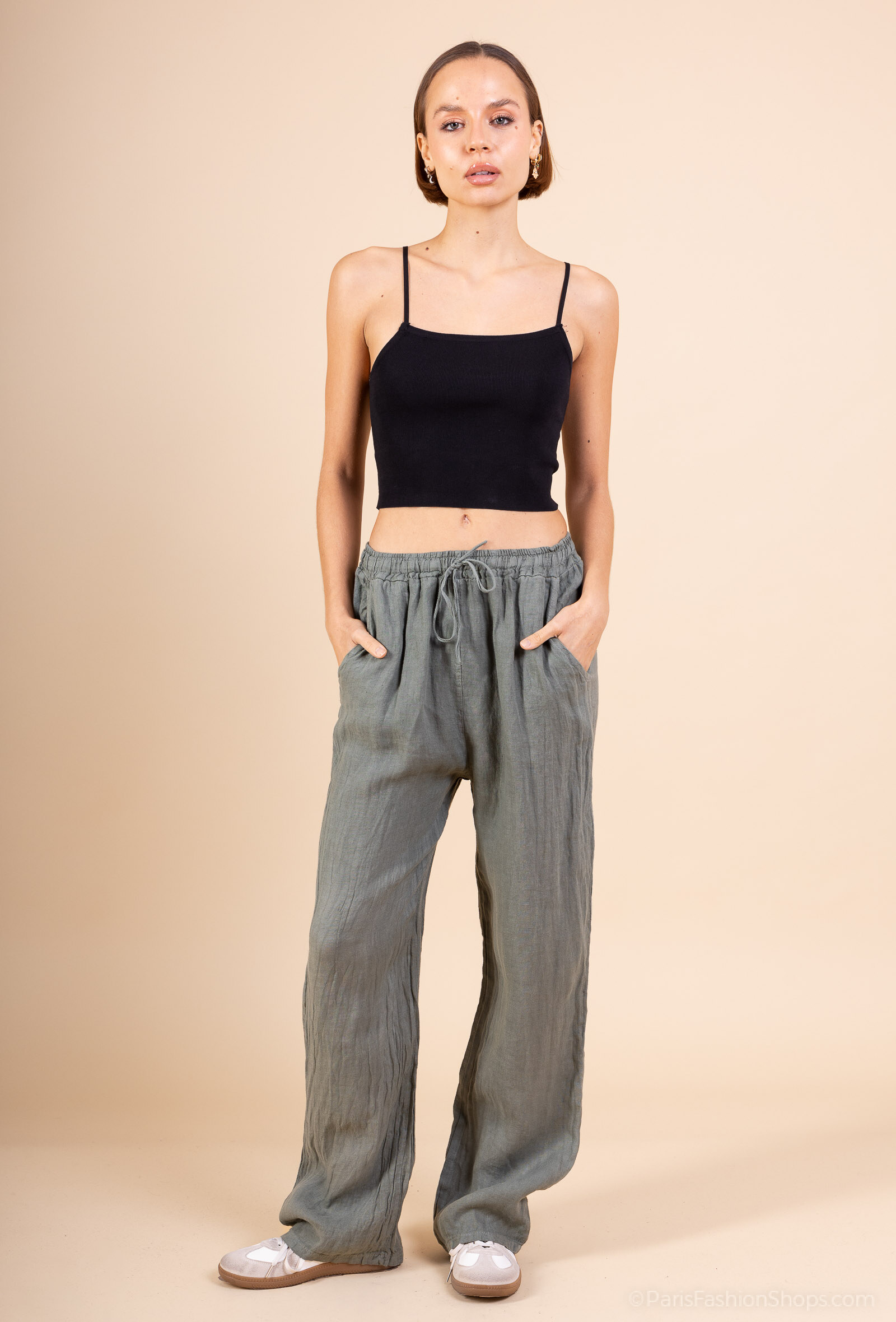 Wholesaler SHYLOH - Trousers with pockets and rope belt