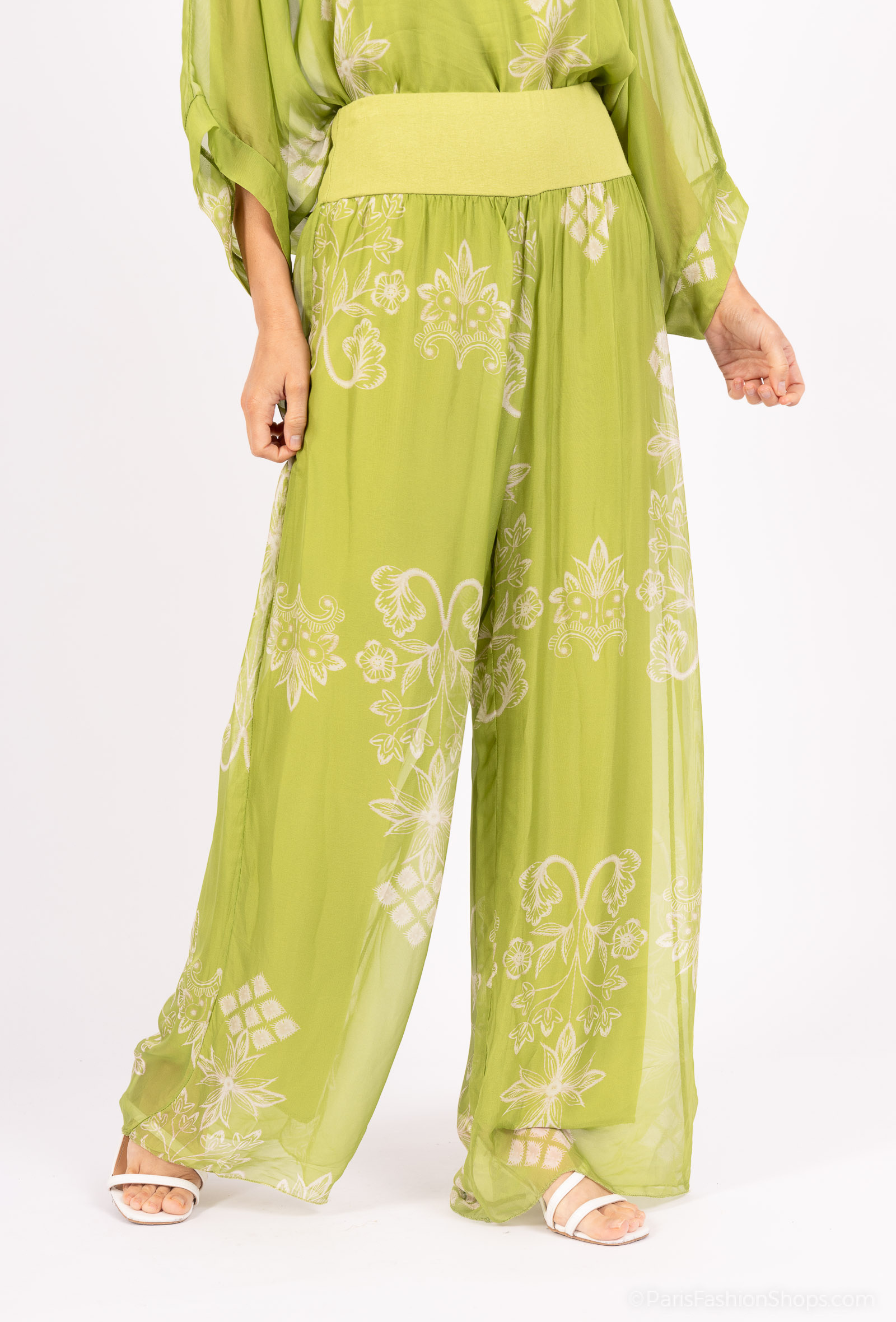 Mayorista SHYLOH - Pantalones impresos de seda