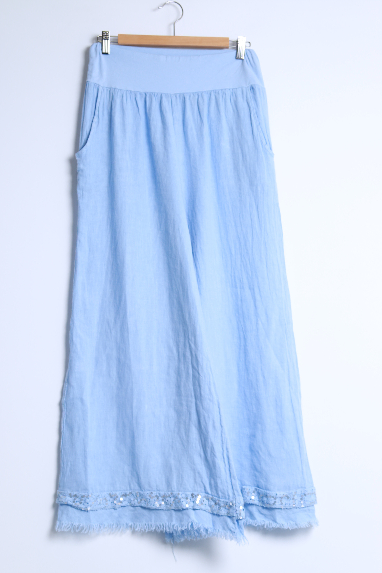 Mayorista SHYLOH - Pantalones de lino con brillos