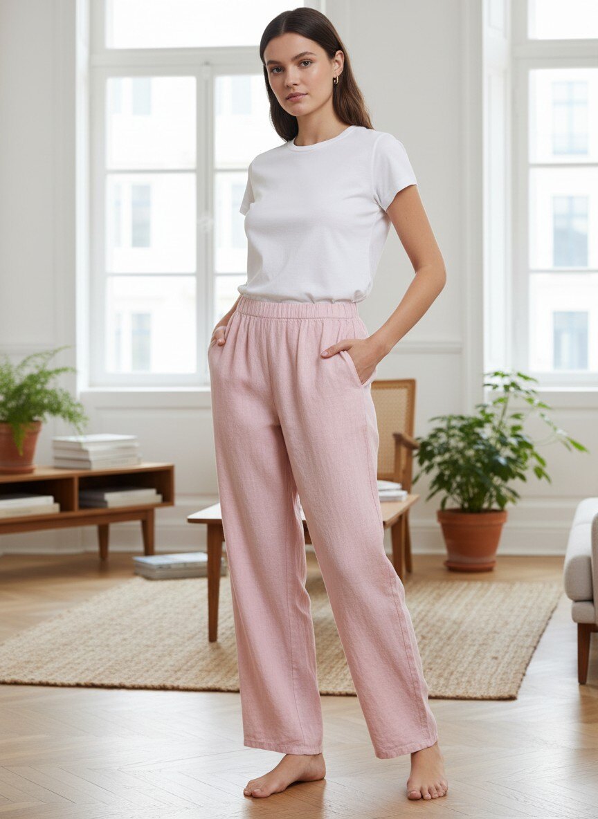 Wholesaler SHYLOH - Linen trousers with two pockets