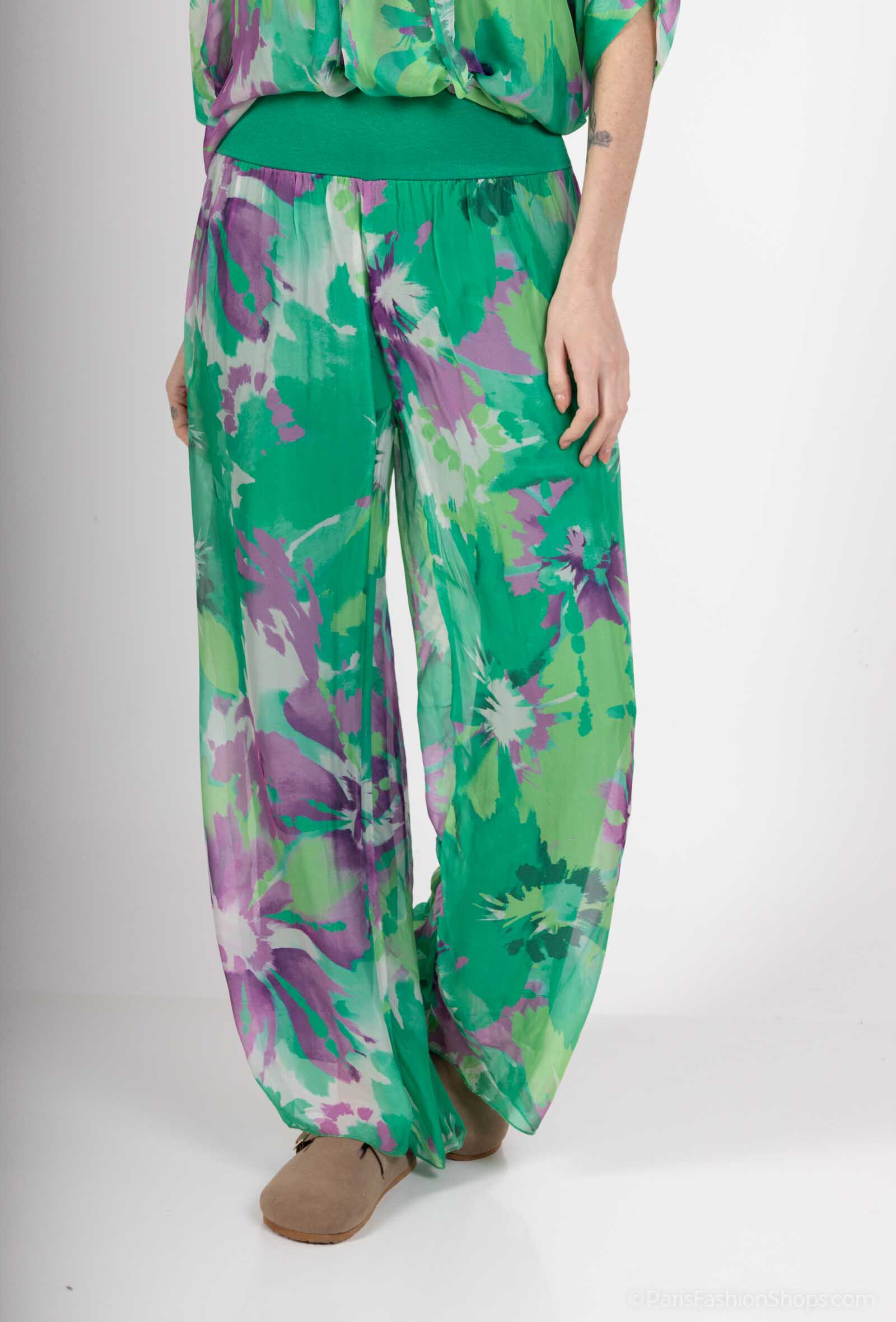 Wholesaler SHYLOH - Printed silk pants