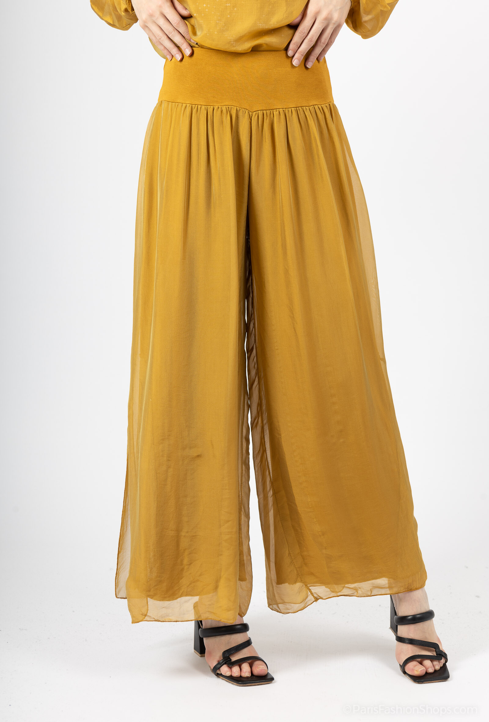Wholesaler SHYLOH - Silk and sequins pants