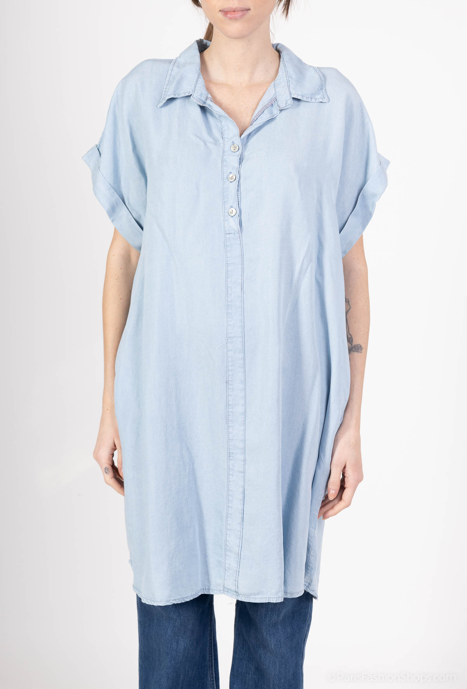 Wholesaler SHYLOH - Jeans buttons dress