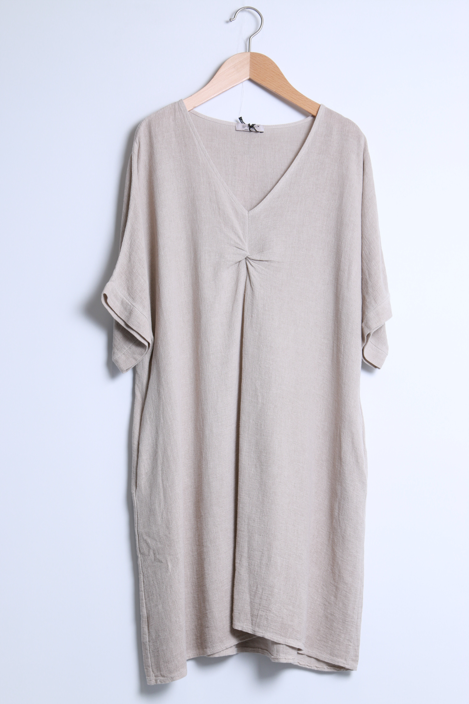 Mayorista SHYLOH - Vestido de algodón de lino largo