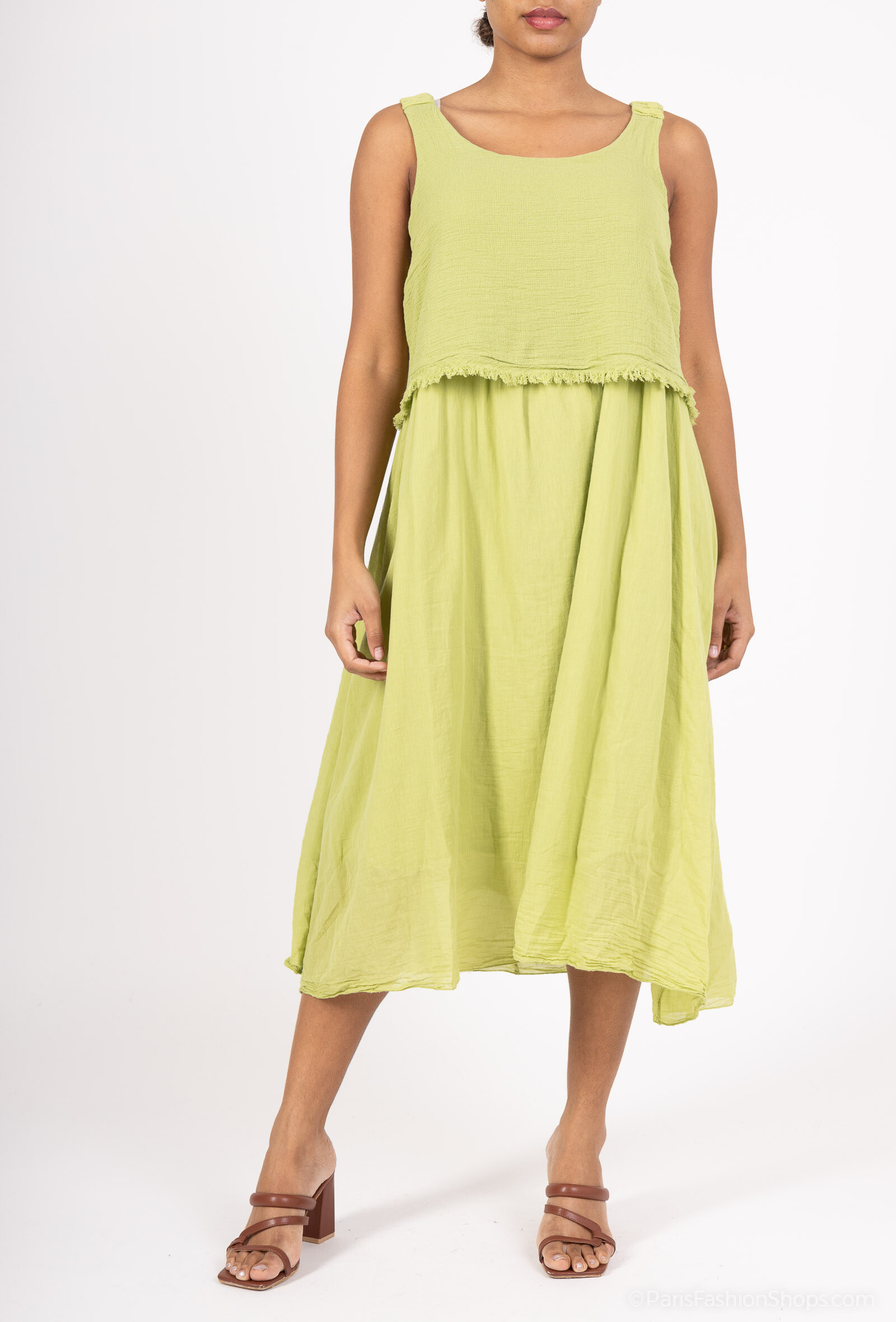 Wholesaler SHYLOH - Cotton bi-material dress