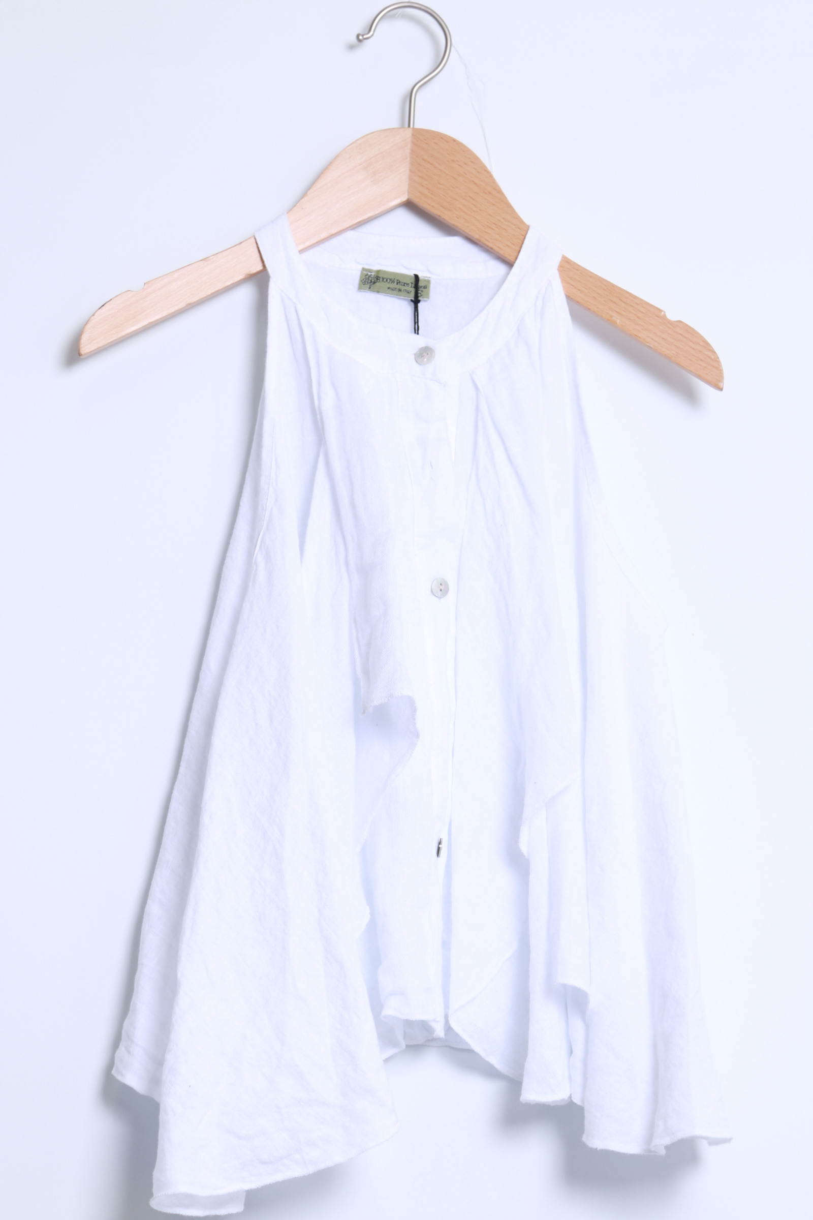 Mayorista SHYLOH - Top de lino con volantes