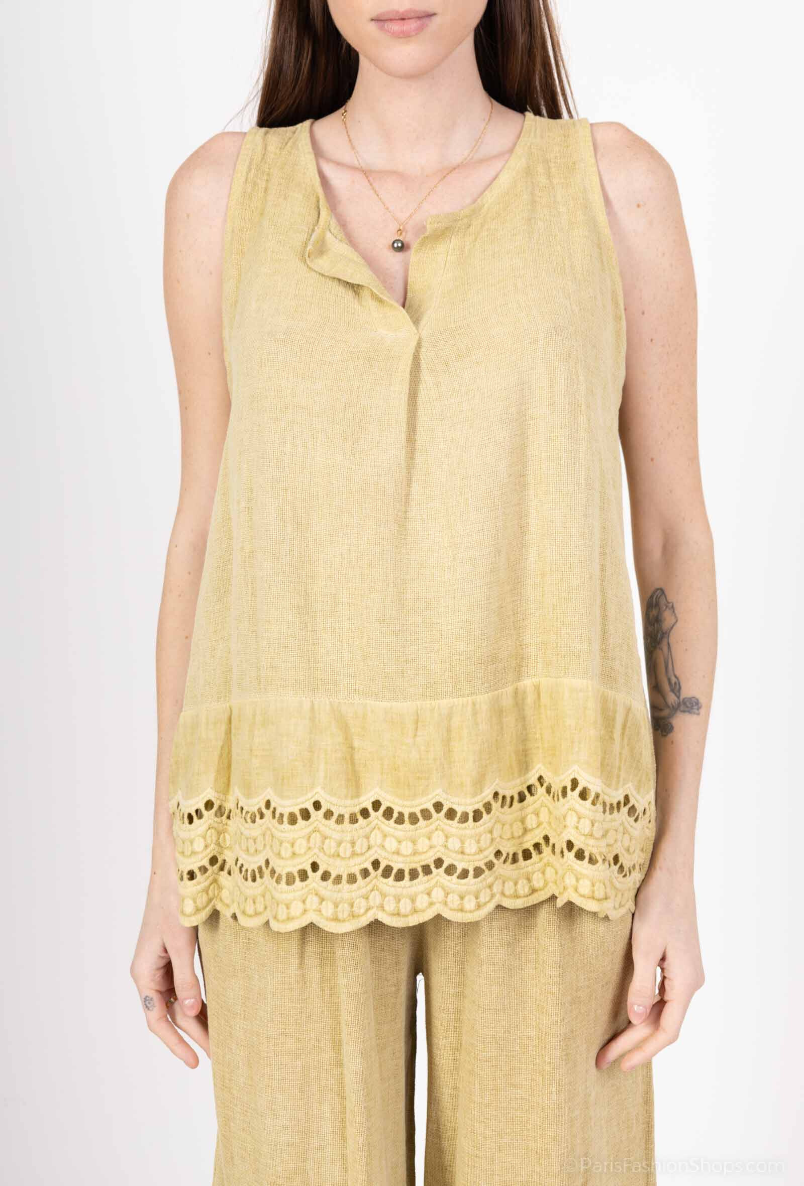 Wholesaler SHYLOH - Top Cotton Lin Embroidery