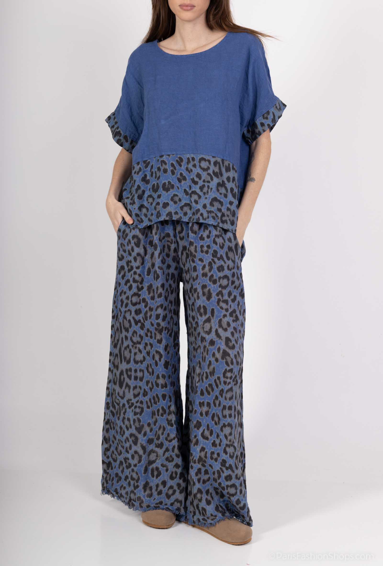 Wholesaler SHYLOH - Printed linen top