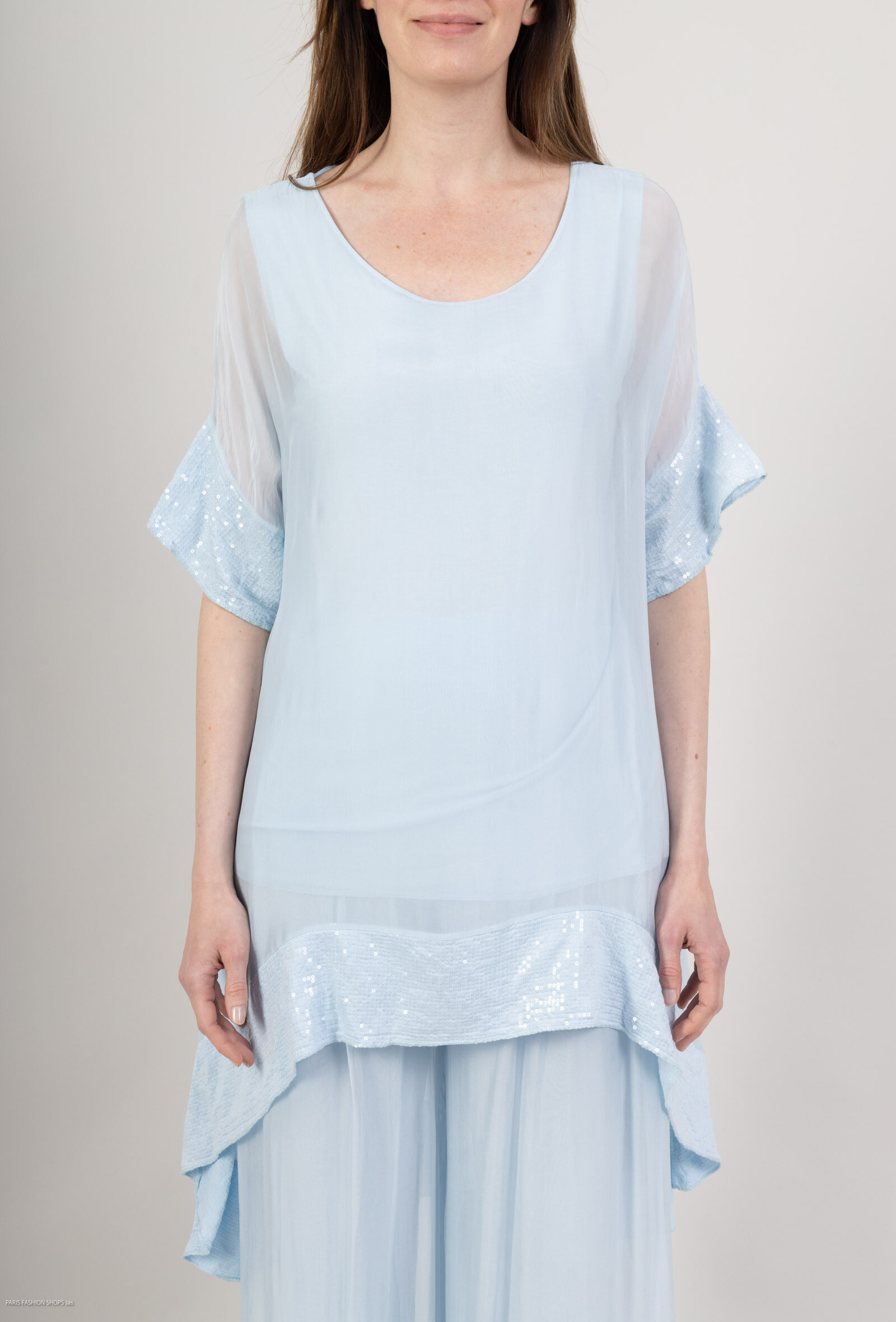 Wholesaler SHYLOH - Silk and sequins tunic