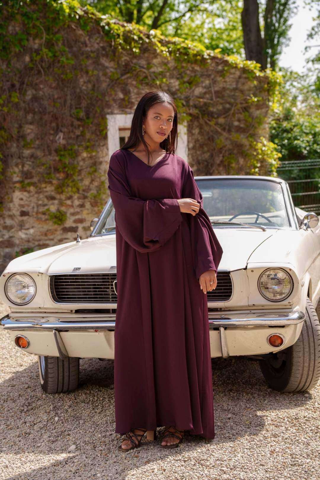 Grossiste SILVER FASHION - Robe longue plissée style Nidha