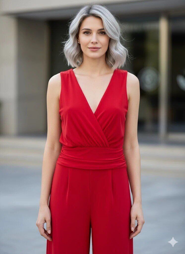 Wholesaler SILVER FASHION - Wrap-front jumpsuit