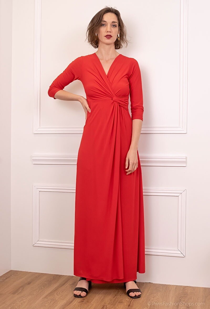 Wholesaler SILVER FASHION - V-necked dress