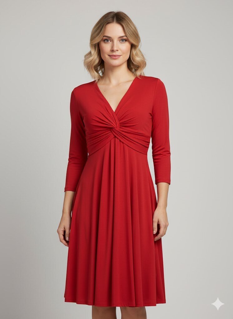 Grossiste SILVER FASHION - Robe fluide à manches trois-quarts
