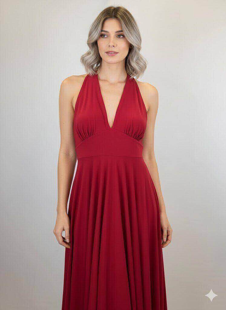 Grossiste SILVER FASHION - Robe élégante à décolleté plongeant