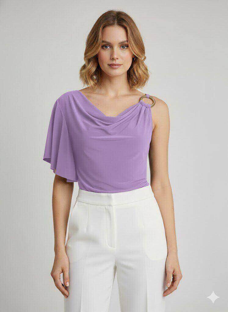 Wholesaler SILVER FASHION - Chic draped women's top