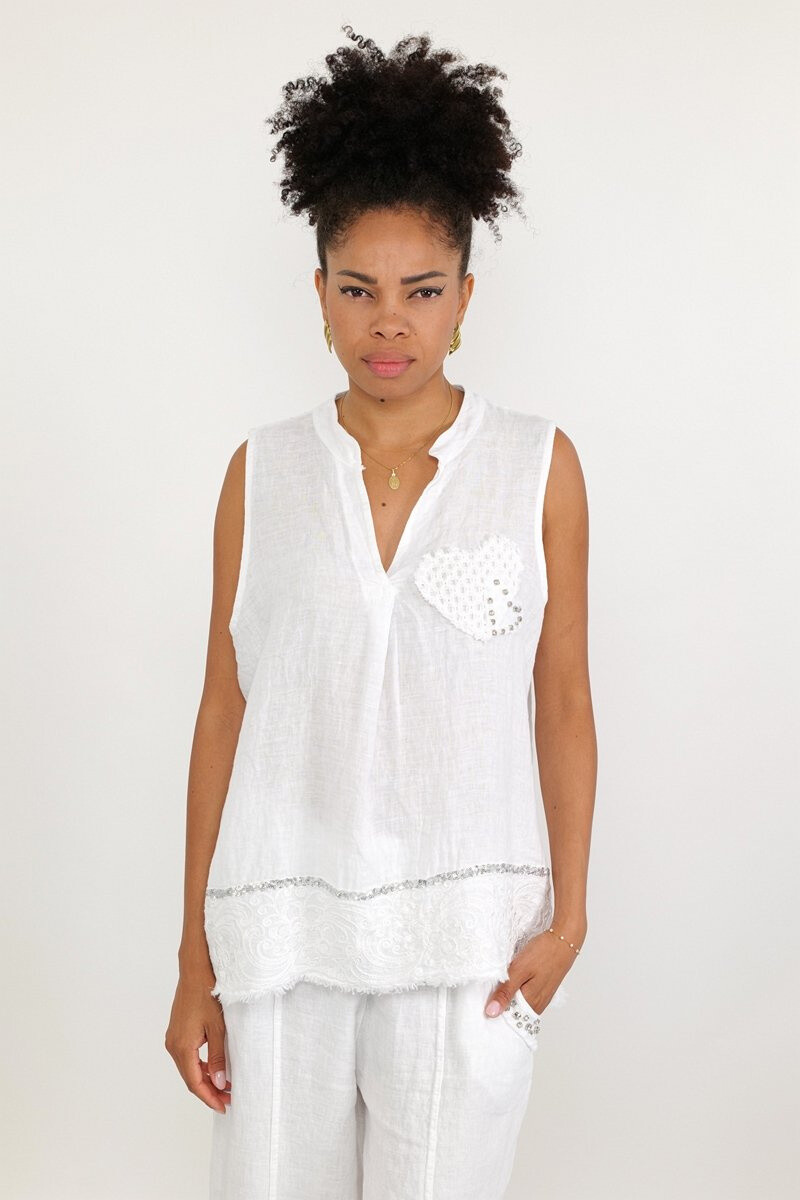 Grossista SILVIA - gilet di lino