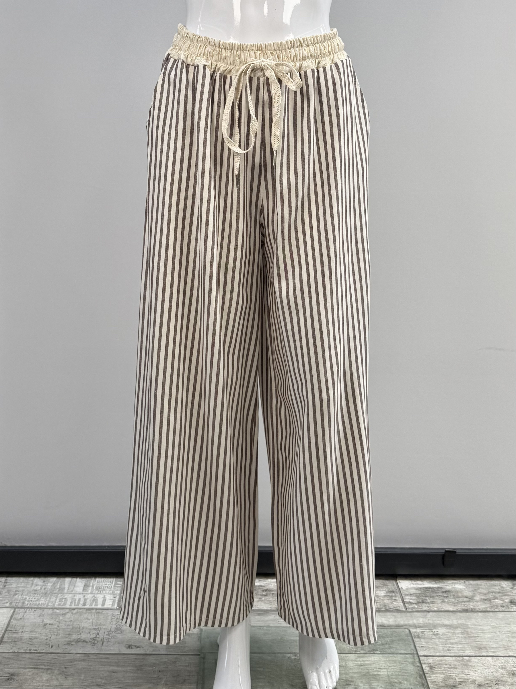 Mayorista SILVIA - Pantalón palazzo a rayas