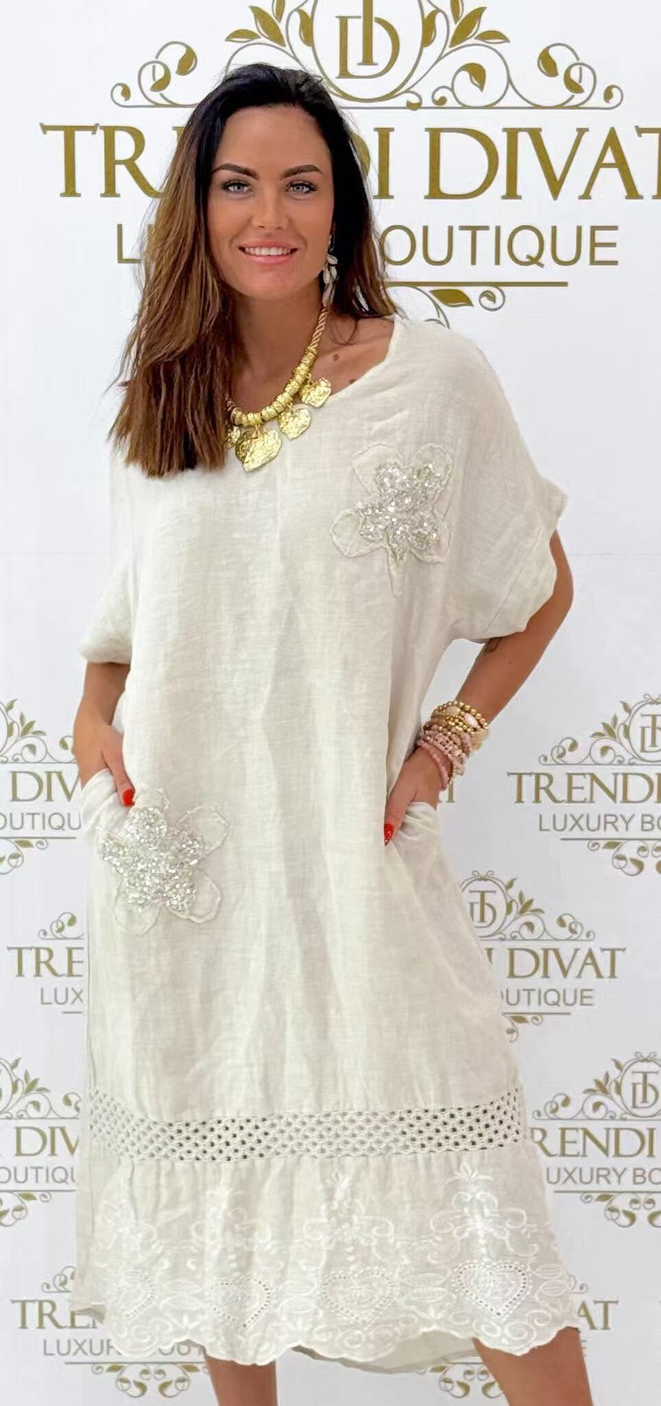 Grossiste SILVIA - robe en lin
