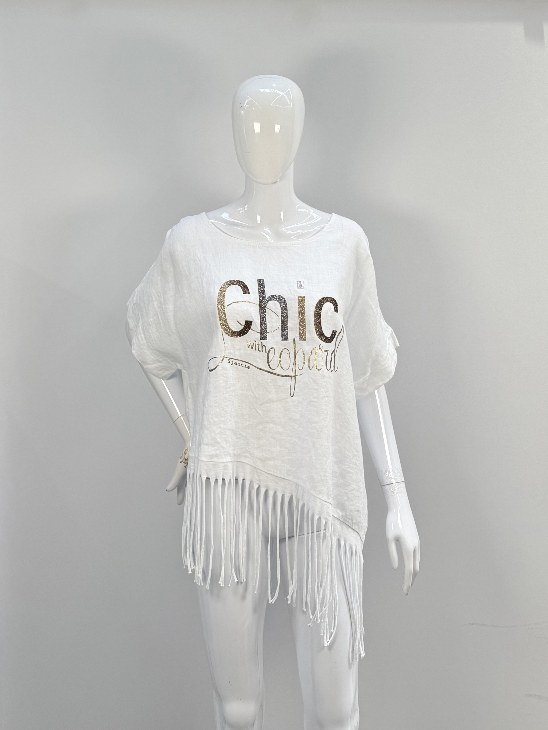 Wholesaler SILVIA - Half-sleeve top with chic print