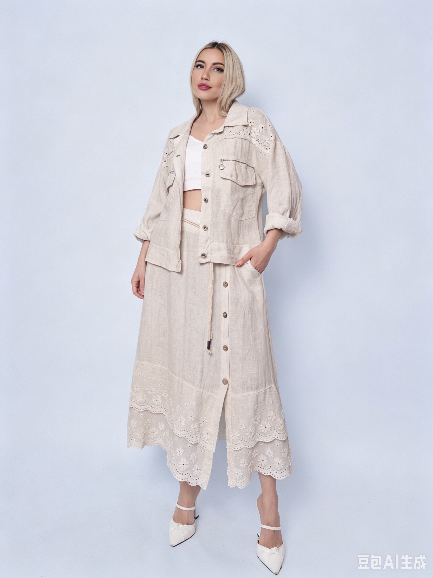 Wholesaler SILVIA - Jacket with lace