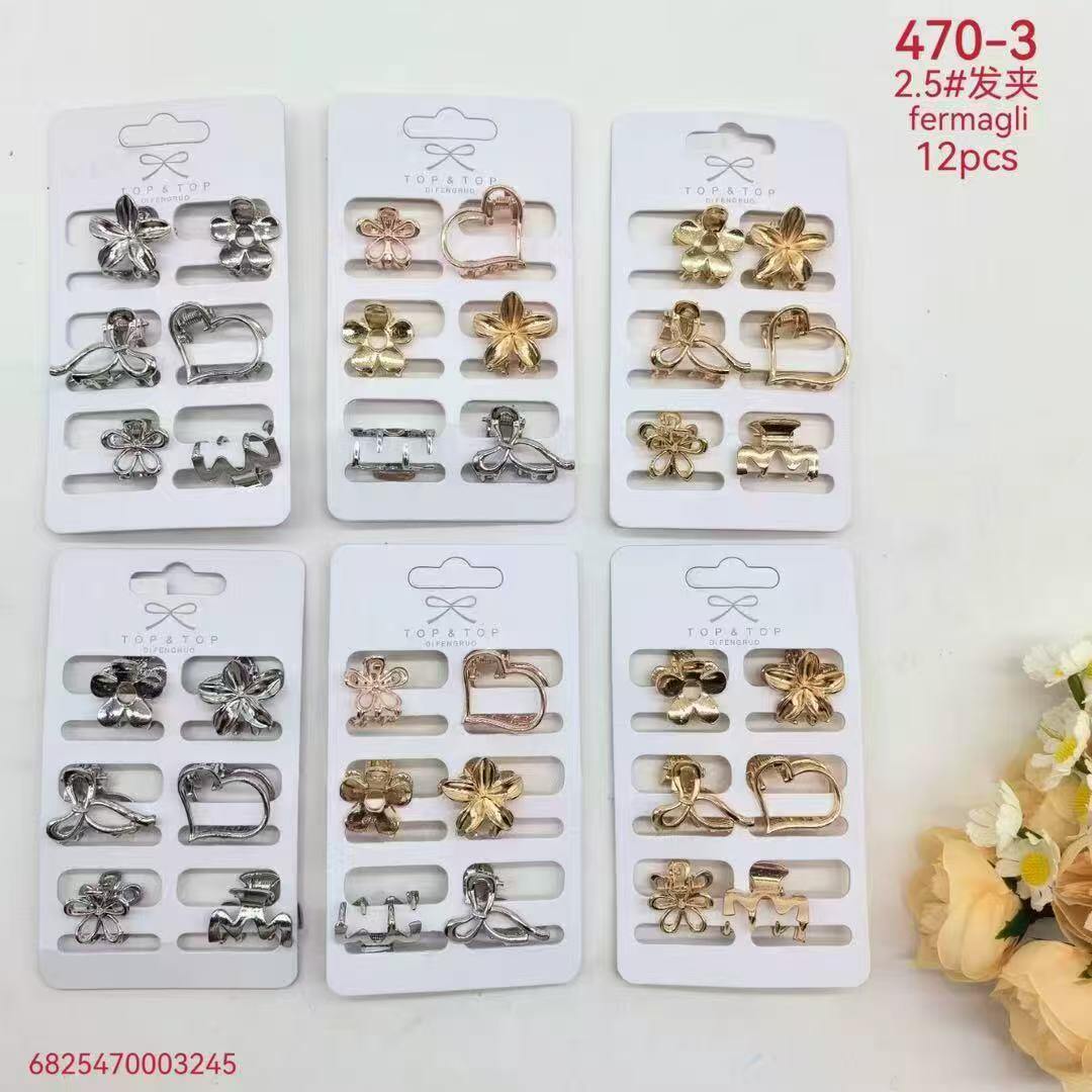 Mayorista Sissi Accessori - PINZA PARA EL CABELLO, PLÁSTICO HIERRO