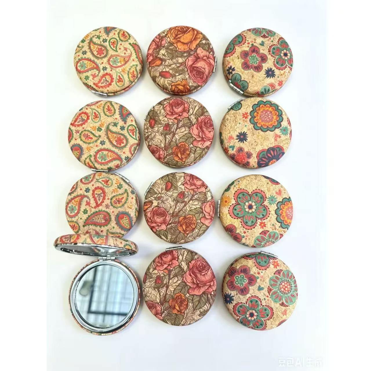 Mayorista Sissi Accessori - Espejo de corcho, hierro y vidrio