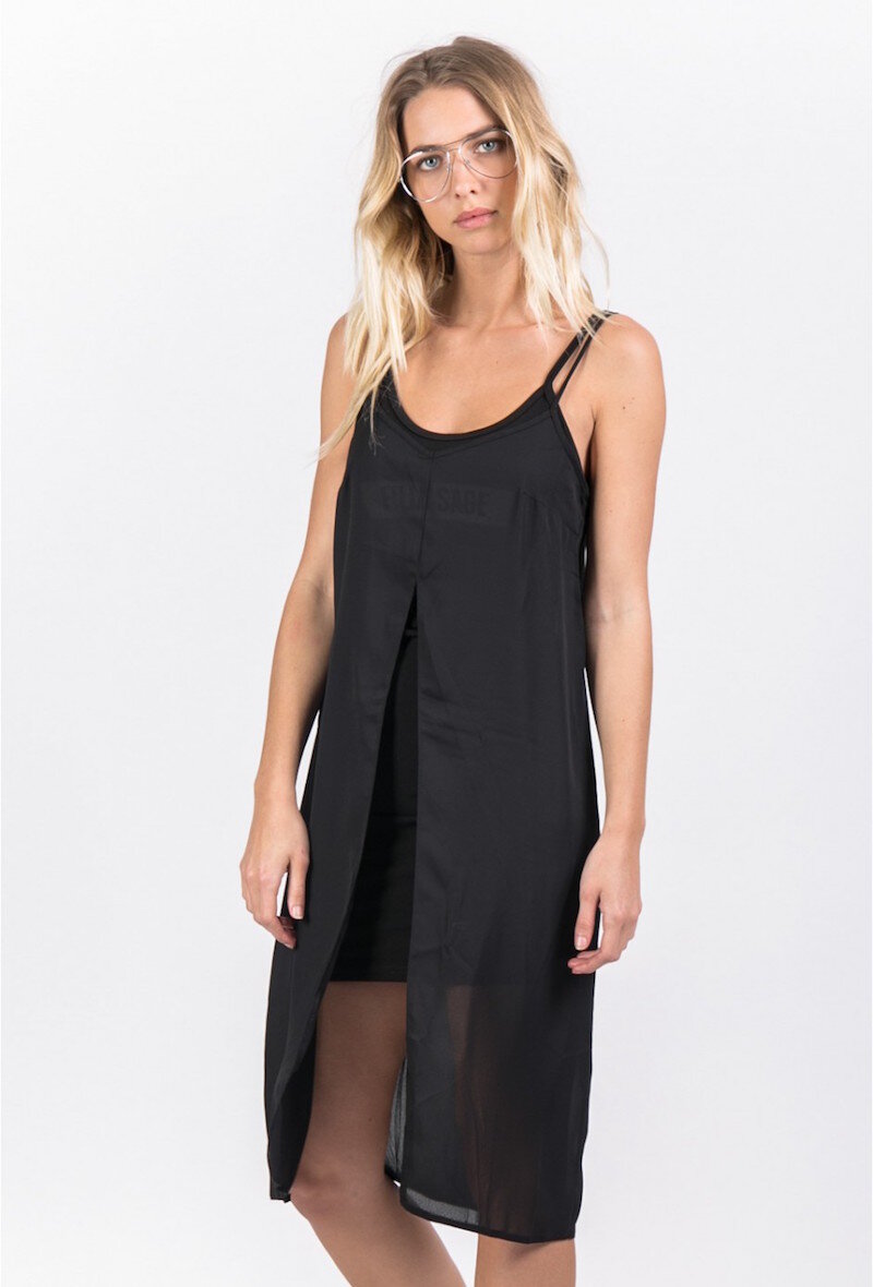 Wholesaler Sixth June Paris - Robe Sixth June Parisiennes voile noir 1188A