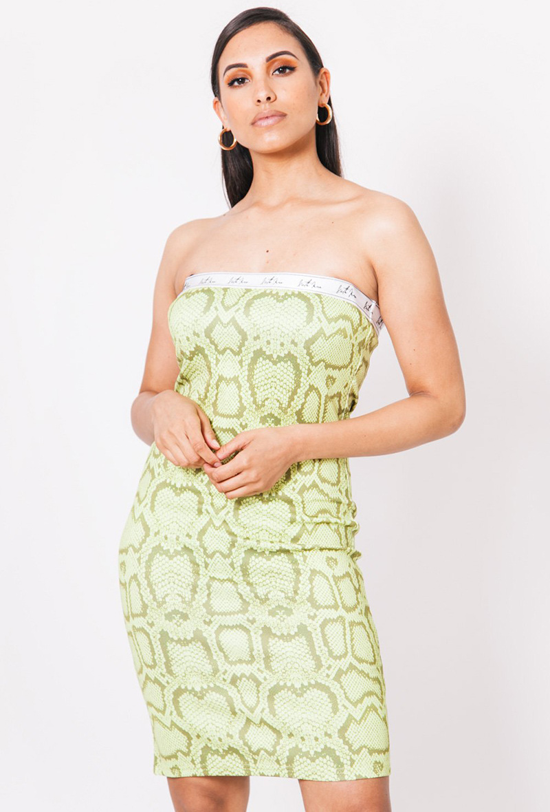 Wholesaler Sixth June Paris - Yellow backless pyhton dress