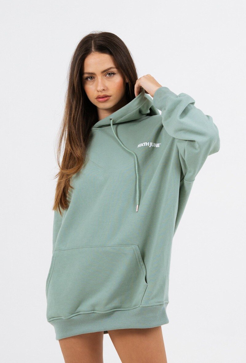 Wholesaler Sixth June Paris - Green oversized hoodie