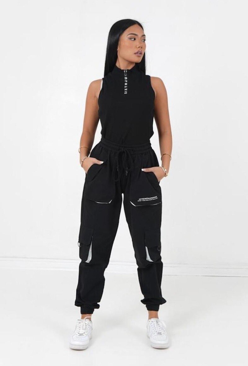 Wholesaler Sixth June Paris - Short zipped top Black