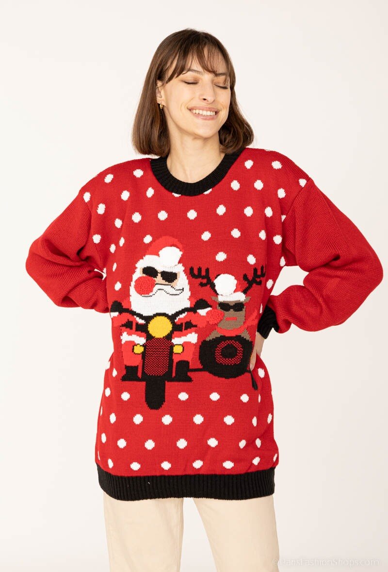 Mayorista SK MODE - Jersey navideño para Mujer. Sudadera / Snowy Cardigen / Pull SWSANTA cardigan